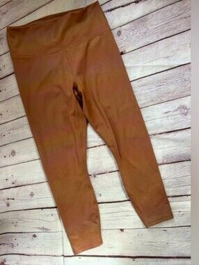 Fabletics Brown Shimmer Leggings Size Medium